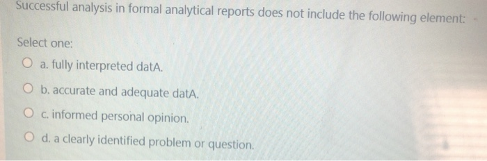 Many report readers read a report's Summary