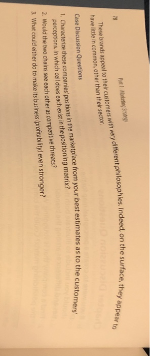 Mini Case fast food comparison MINI-CASE