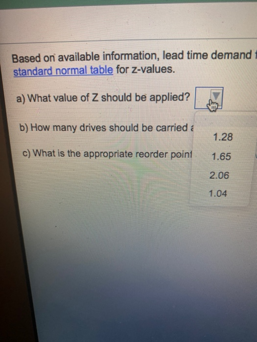 Based on available information, lead me demand