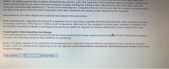 Toshiba's Notebook Computer Assembly Line