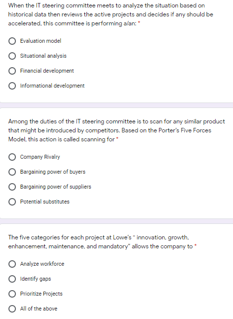 Case Study 2: Lowe's IT Portfolio Management