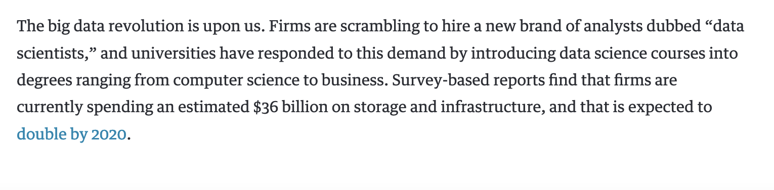 Please summarize the attached. The big data