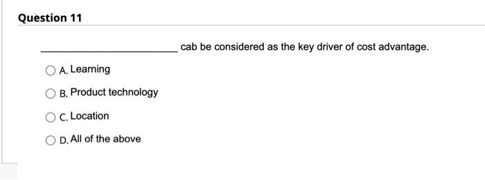 Question 10 In a value chain, "outbound