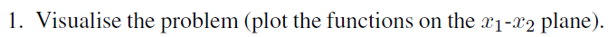 Consider the following optimisation problem: