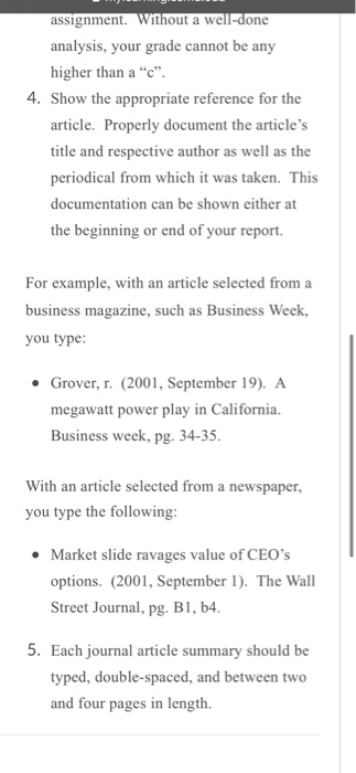 structions BAD 1680 - Customer Relations Journal