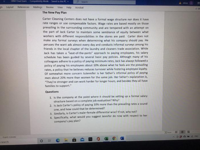 HRM-Final Exam - Compatibility Mode - Saved to