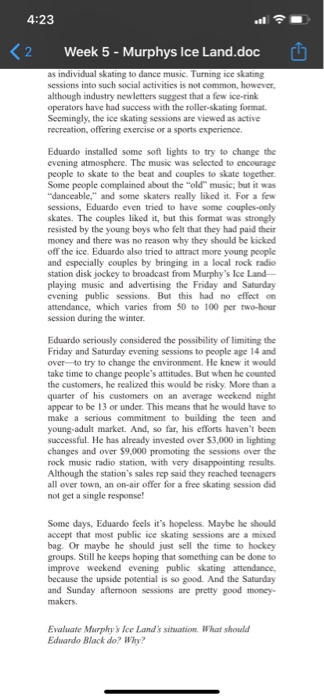 Please answer the following case study according