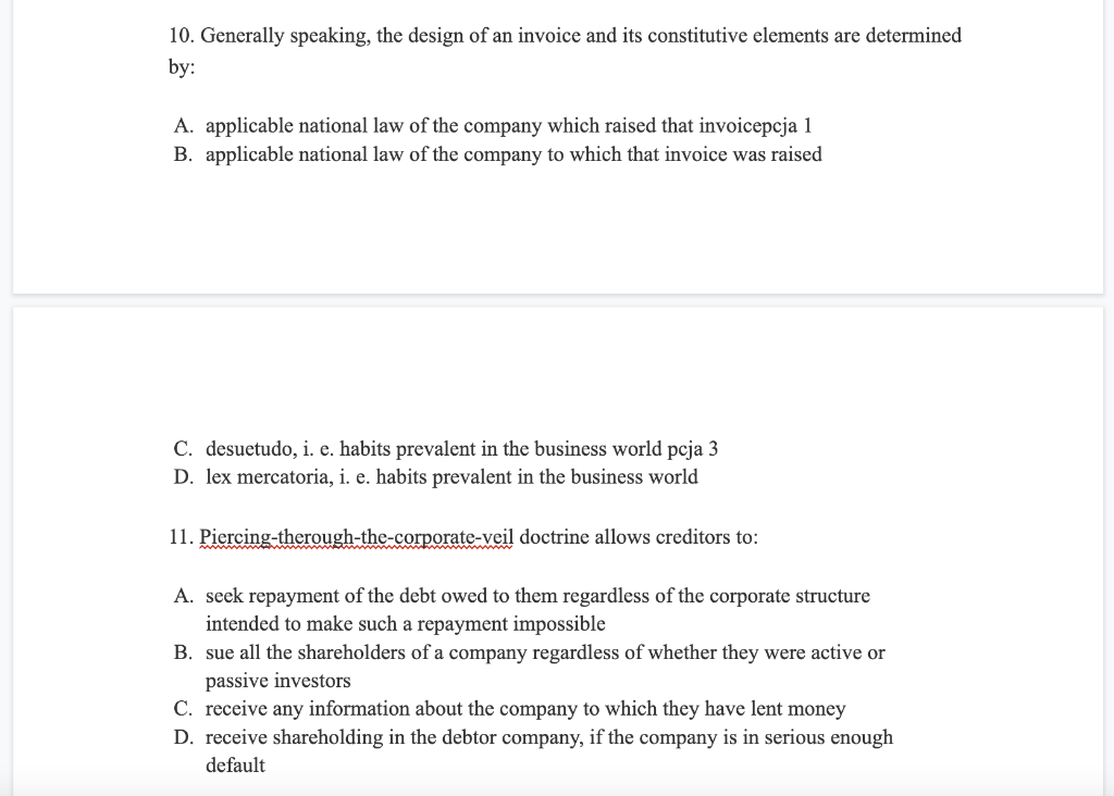 Would like the questions answered please 10.