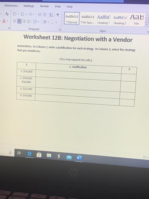 needing help Assume that you are negotiating with