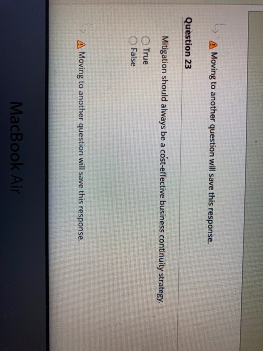 A Moving to another question will save this