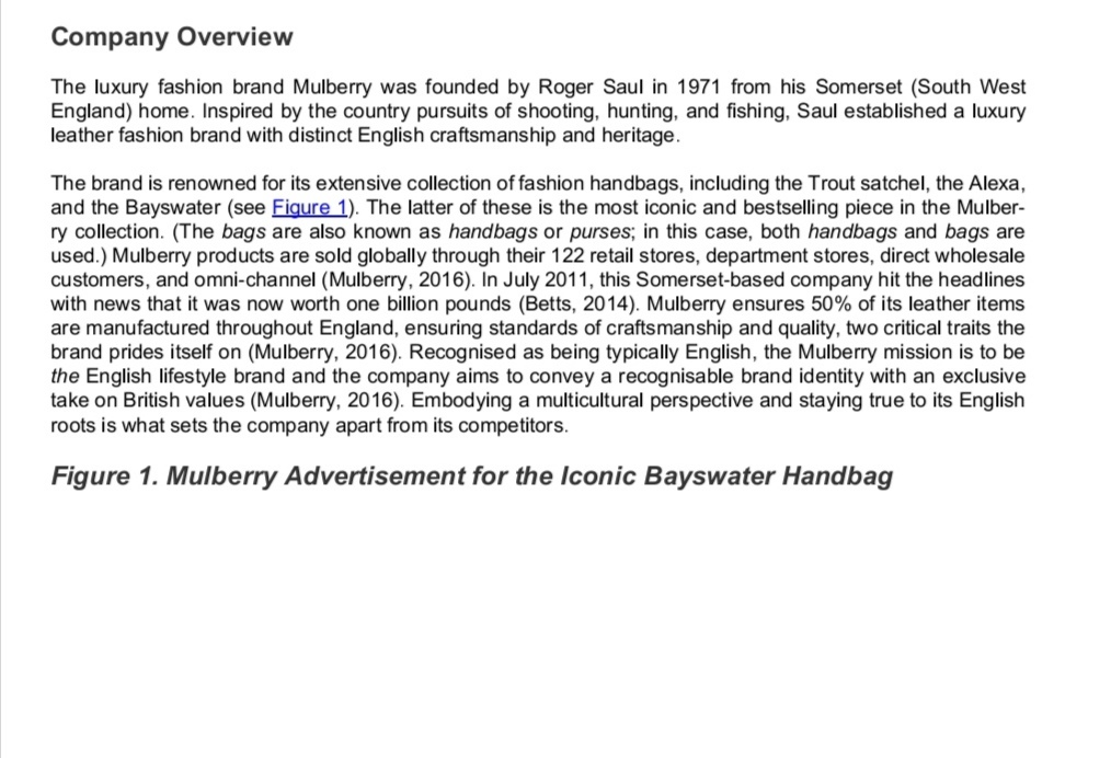 1. Why were the changes implemented by Mulberry