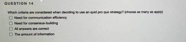 Corporate Communication Subject QUESTION 14 Which