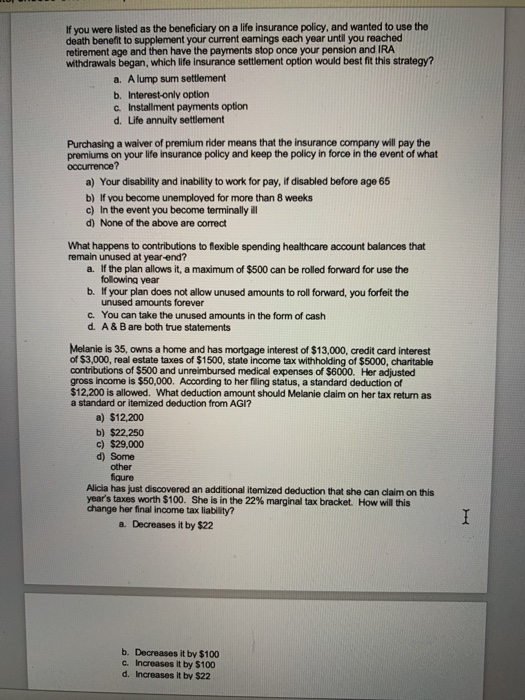 If you were listed as the beneficiary on a life