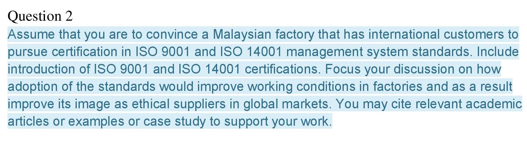 Question 2 Assume that you are to convince a