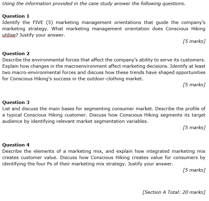 SECTION A Attempt all FOUR (4) case study