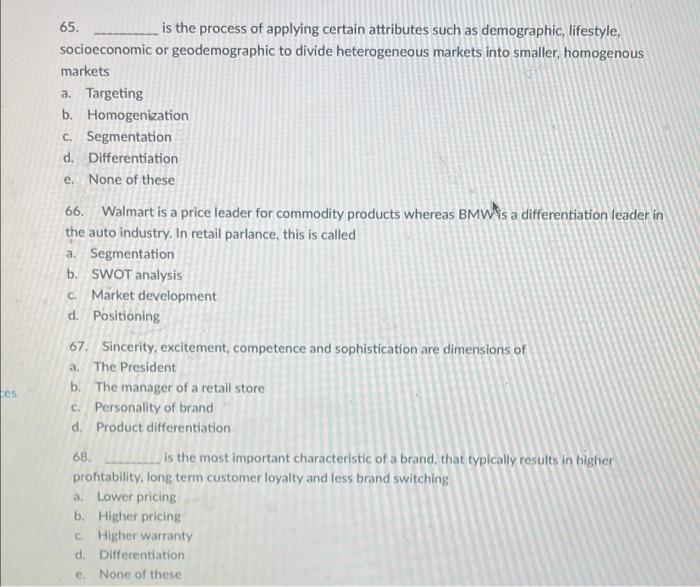 tes 65. is the process of applying certain
