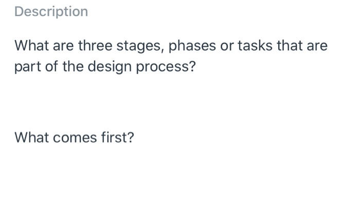 for interior design class Description What are