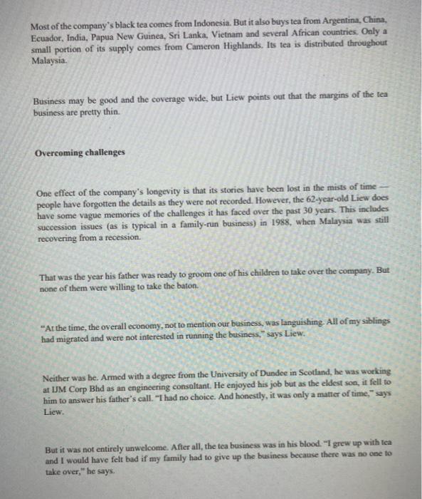 MINIMUM 500 WORDS PLEASE! SECTION A-CASE STUDY 1