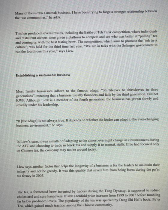 MINIMUM 500 WORDS PLEASE! SECTION A-CASE STUDY 1