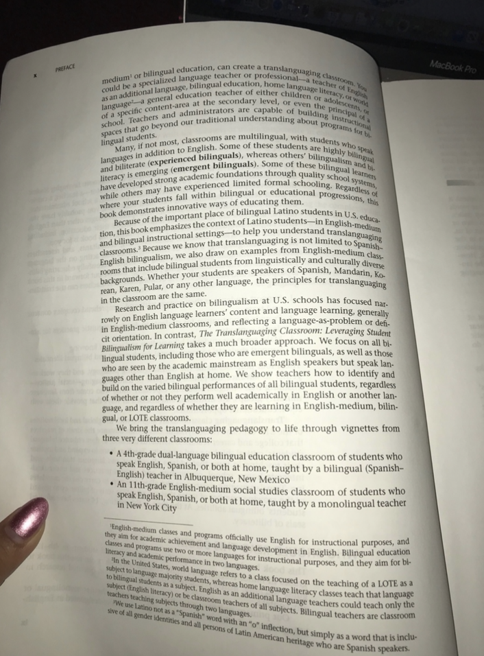 Question: What is translanguage? Explain why?