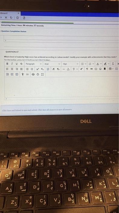 Remaining Time 55 minutes 16 seconds. Question