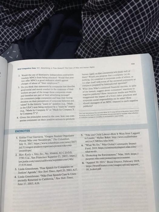 just answer 1,3,5 Chapter 3 Brief Integrative