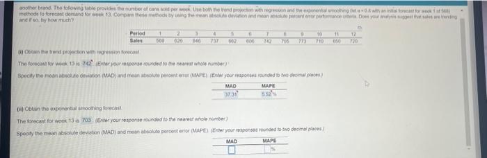 another brand. The following table provides the