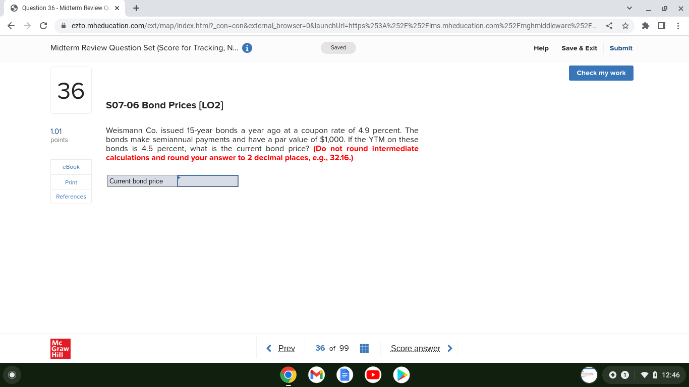 Weismann Co. issued 15-year bonds a year ago at a