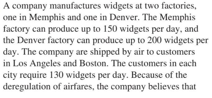 Solve part a in Excel with all formulas showing