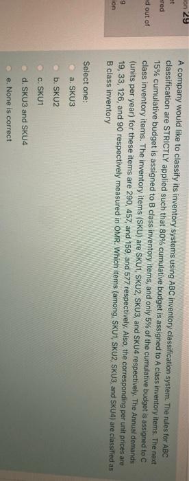 on 29 et ered ed out of A company would like to