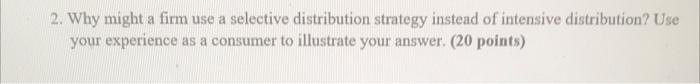 its a marketing question and can you write 4-5