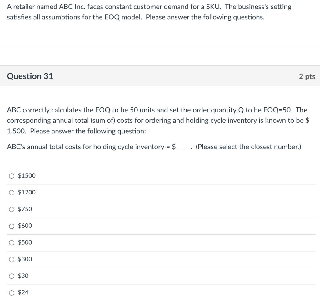 A retailer named ABC Inc. faces constant customer