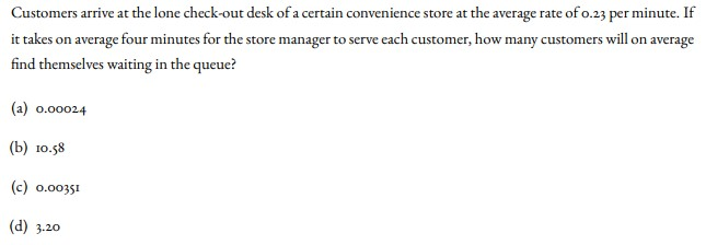 Customers arrive at the lone check-out desk of a