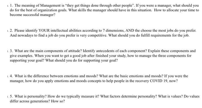 this is actually Organizational Behavior. this is