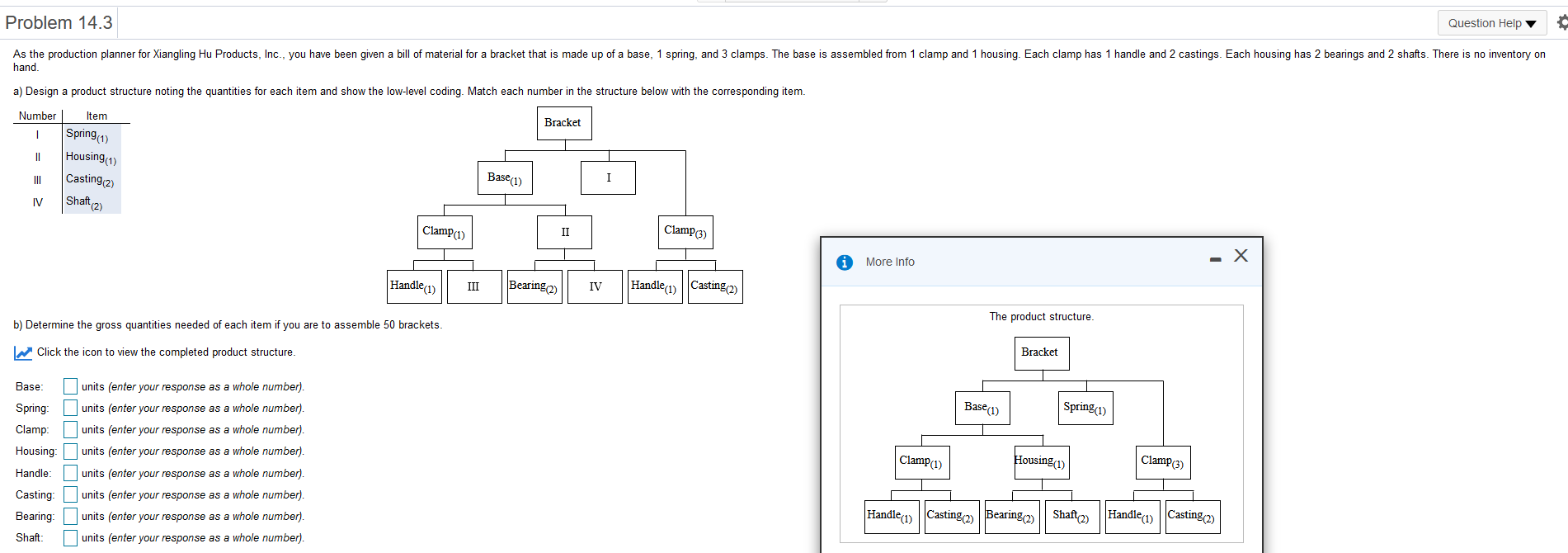 Question Help Problem 14.3 As the production