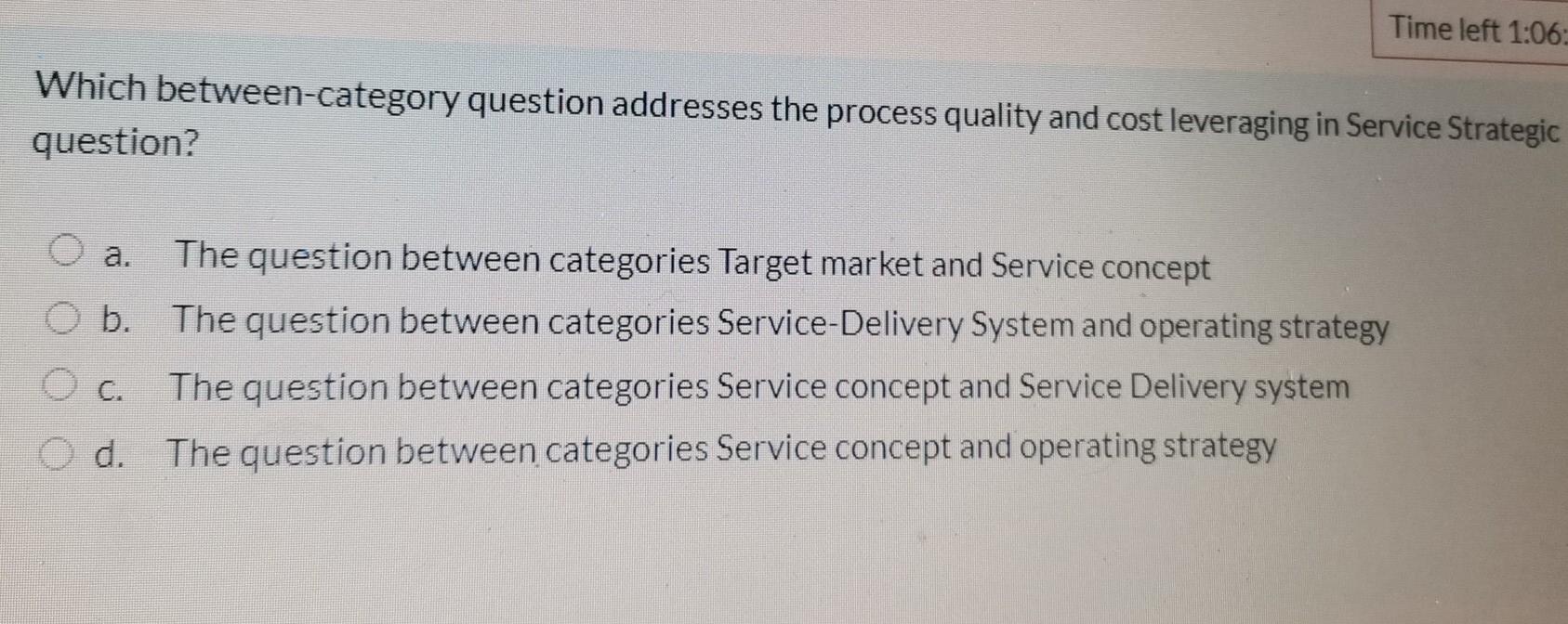 Time left 1:06: Which between-category question