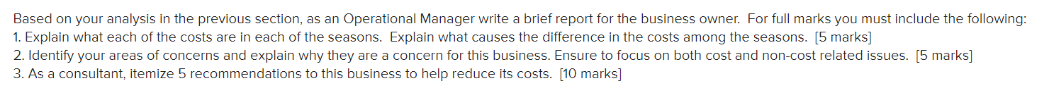 Develop a production plan and calculate the