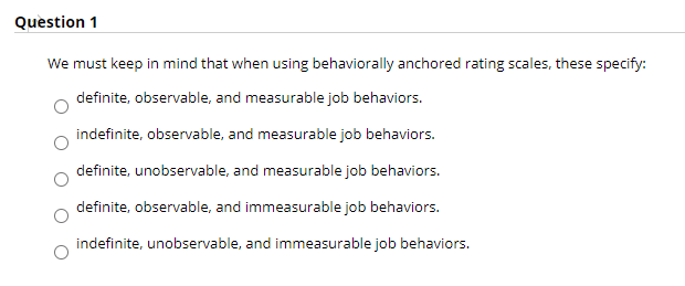 Question 1 We must keep in mind that when using