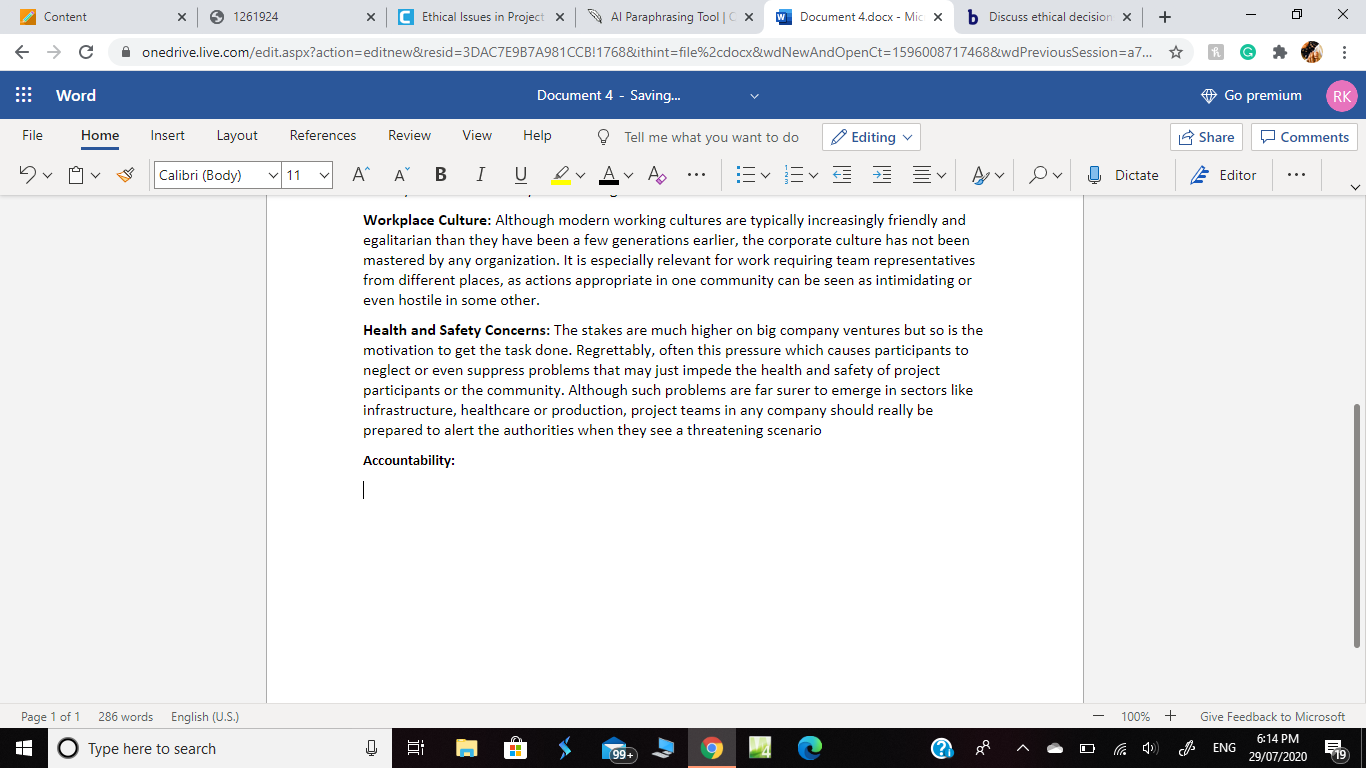 Content 1261924 C Ethical Issues in Project X Al