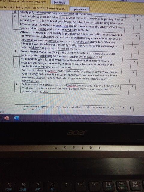 e f 1 thout interruption please reactivate now