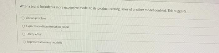 After a brand included a more expensive model to