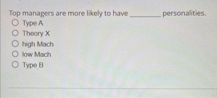 Top managers are more likely to have