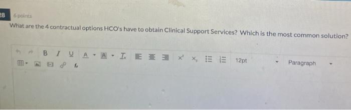 28 points What are the 4 contractual options