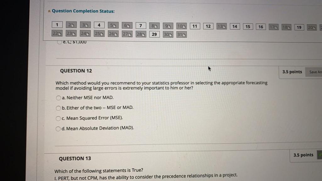 Question Completion Status: 1 20 4 50 60 7 81 95