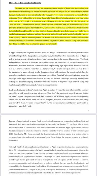 Stories Tim Cook Kadership ske The world has esta