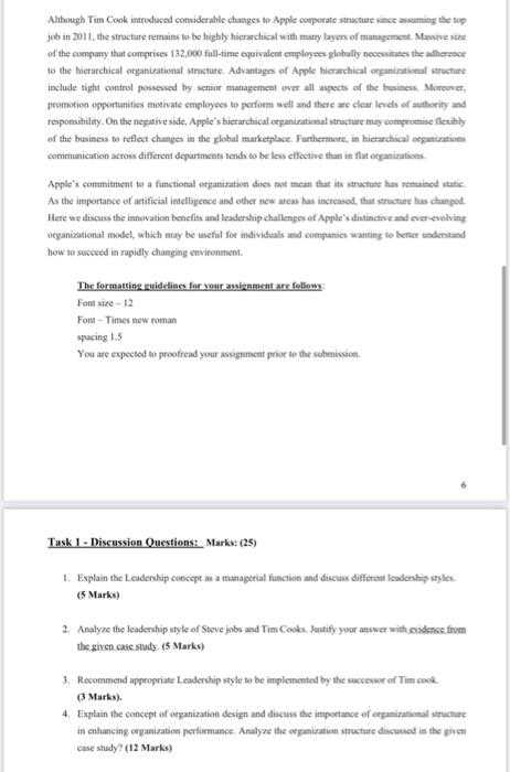 Stories Tim Cook Kadership ske The world has esta