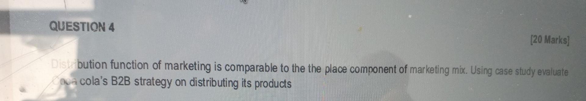 please help it's due in 30 munites QUESTION 4 [20