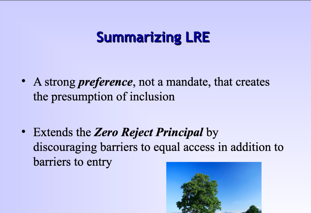 Please describe LRE and the different options for