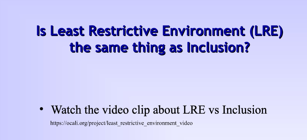 Please describe LRE and the different options for