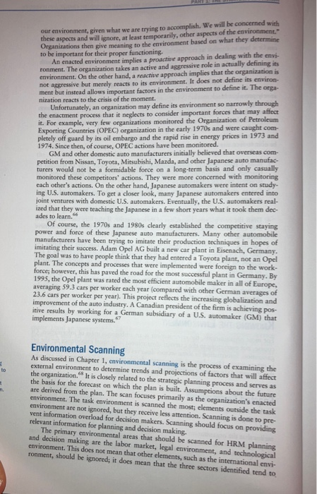 Many have written that the external environment